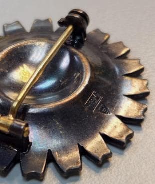 Anton Michelsen デイジー フラワー シルバー ブローチ