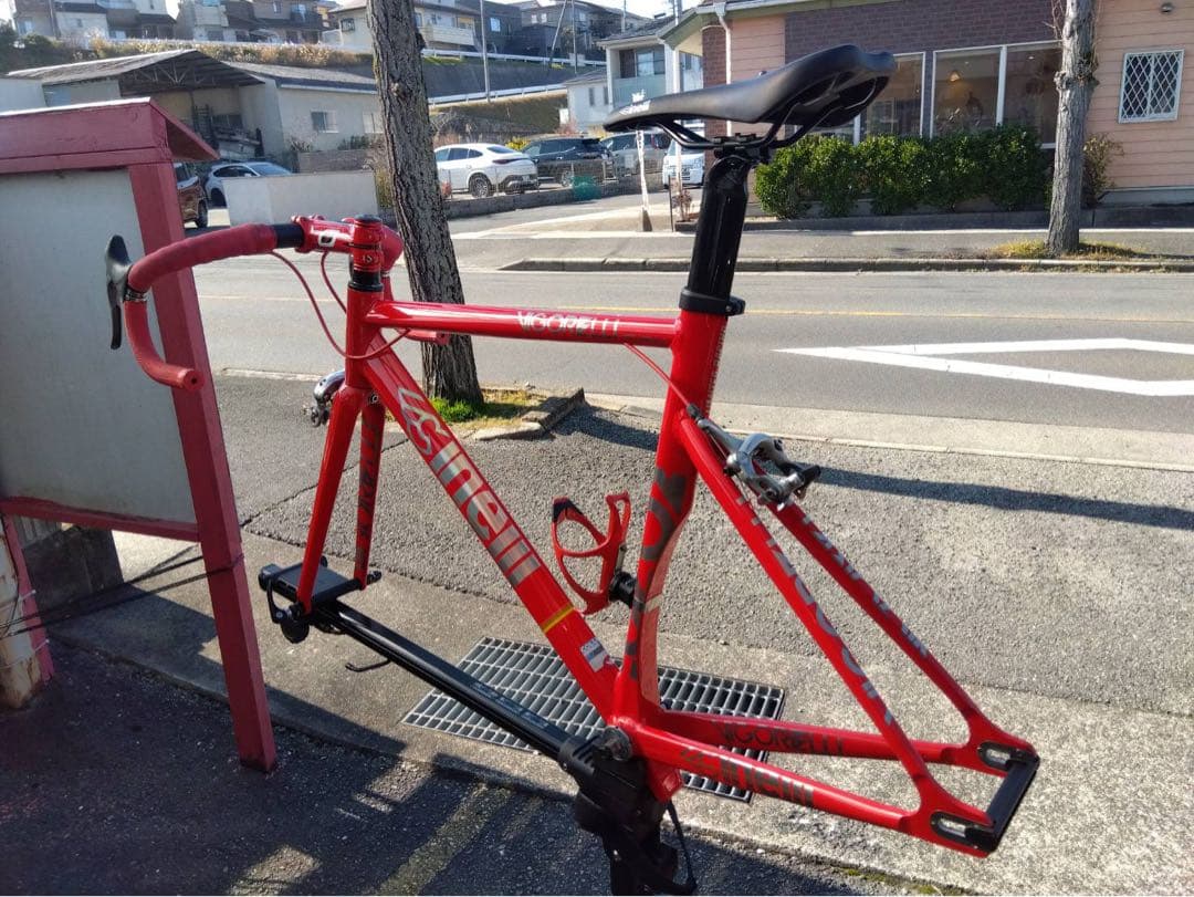 STEEL ピスト・シングルスピードフレーム レッド