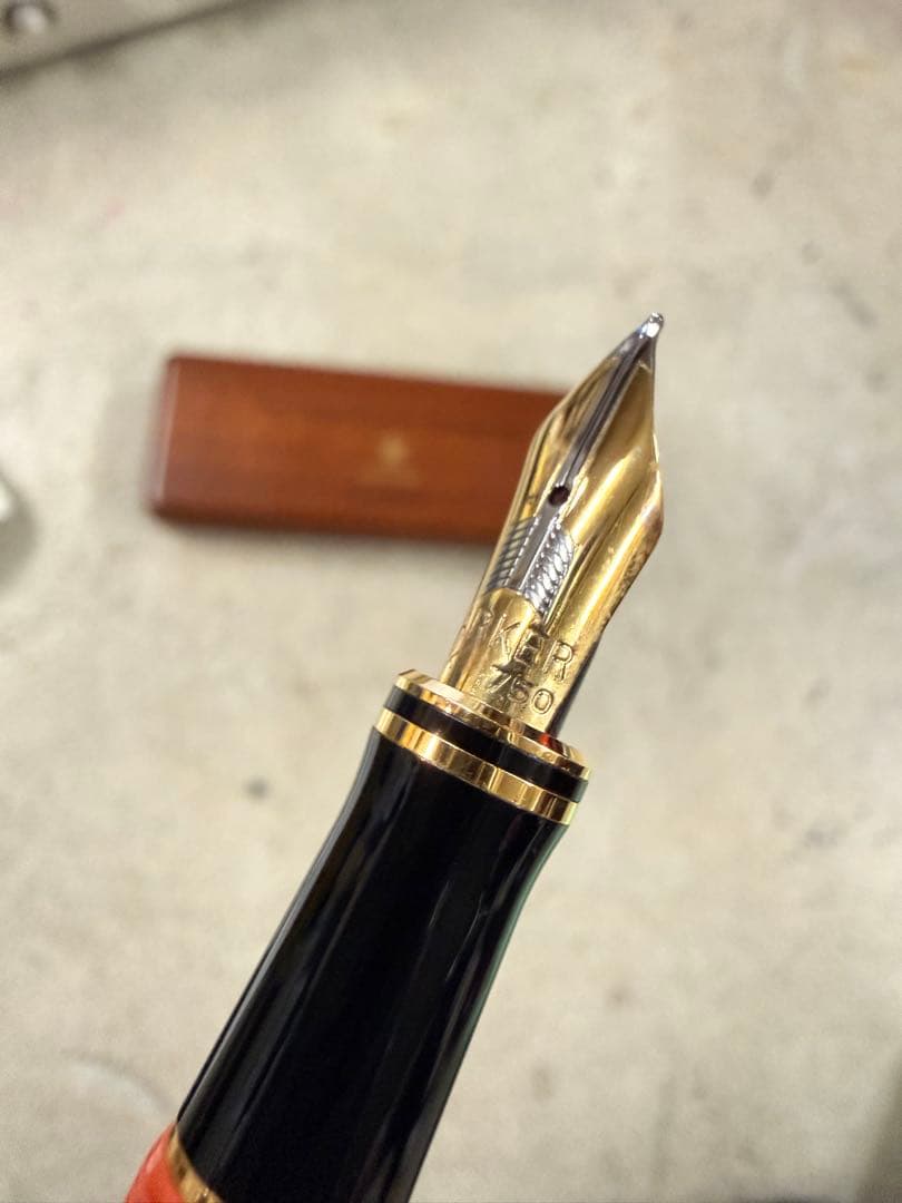 希少 PARKER パーカー 万年筆 DUOFOLD デュオフォールド 18K