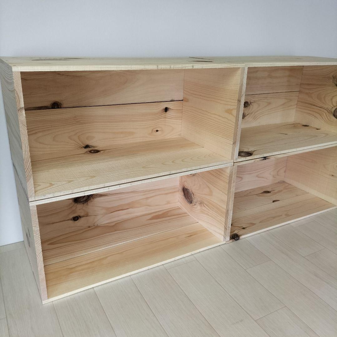 《持ち手無しりんご箱》6箱セット★収納 木箱 本棚 北欧 インテリア DIY