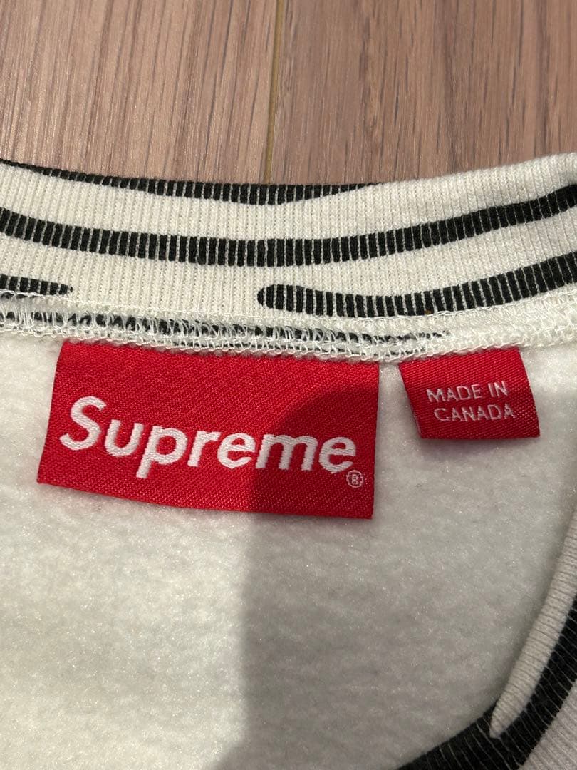 Supreme Box Logo Crewneck Zebra Sサイズ