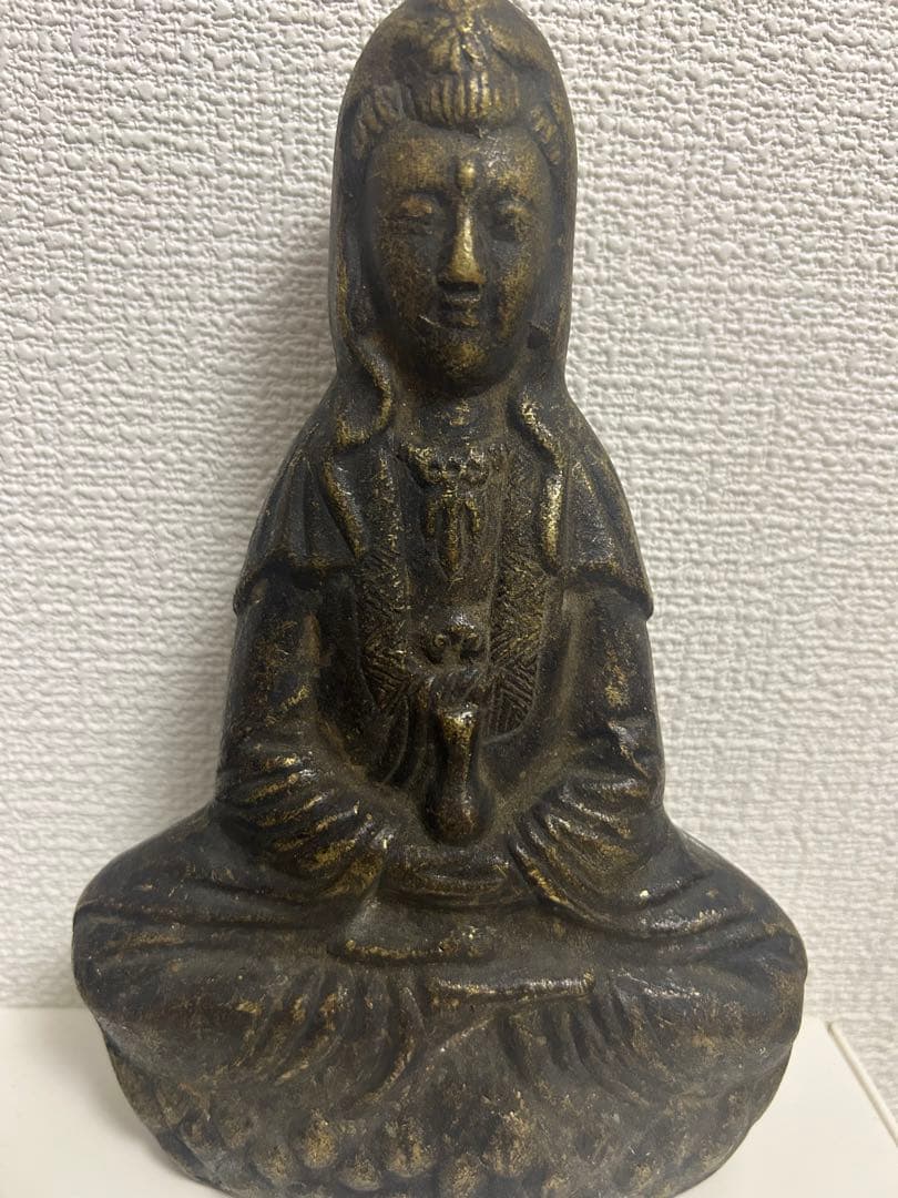 古佛像，時代物，在銘，古銅製