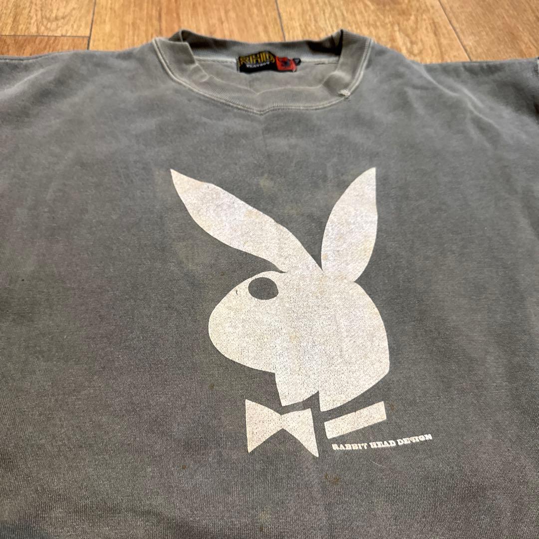 m*y様 RHD PLAYBOY ロゴ スウェット SIZE L