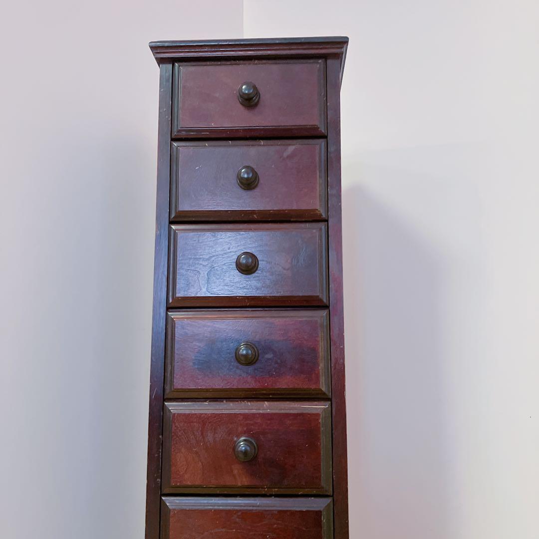 YAMAKA 桜　天然木　8段　チェスト　レトロ　アンティーク　収納　箪笥