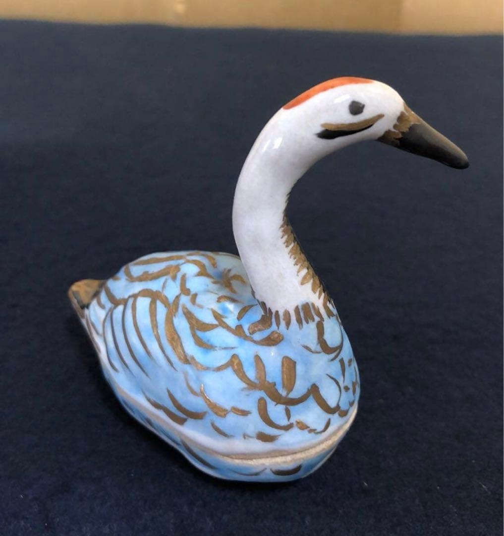 《R》茶道具2点組①鶴香合 益生②仁清写七宝小紋詰 陶楽造260107か5