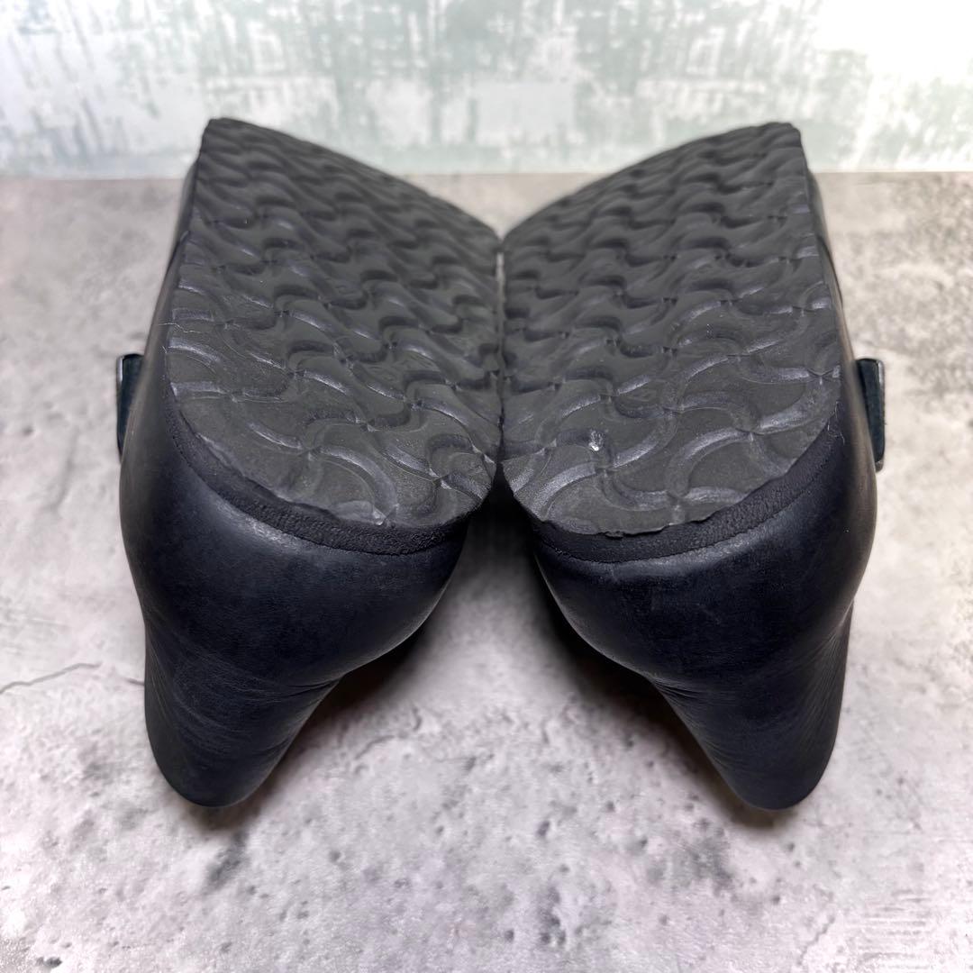 【ゆきち！】ビルケンシュトック ロンドン 黒 レザー 37 24.0cm