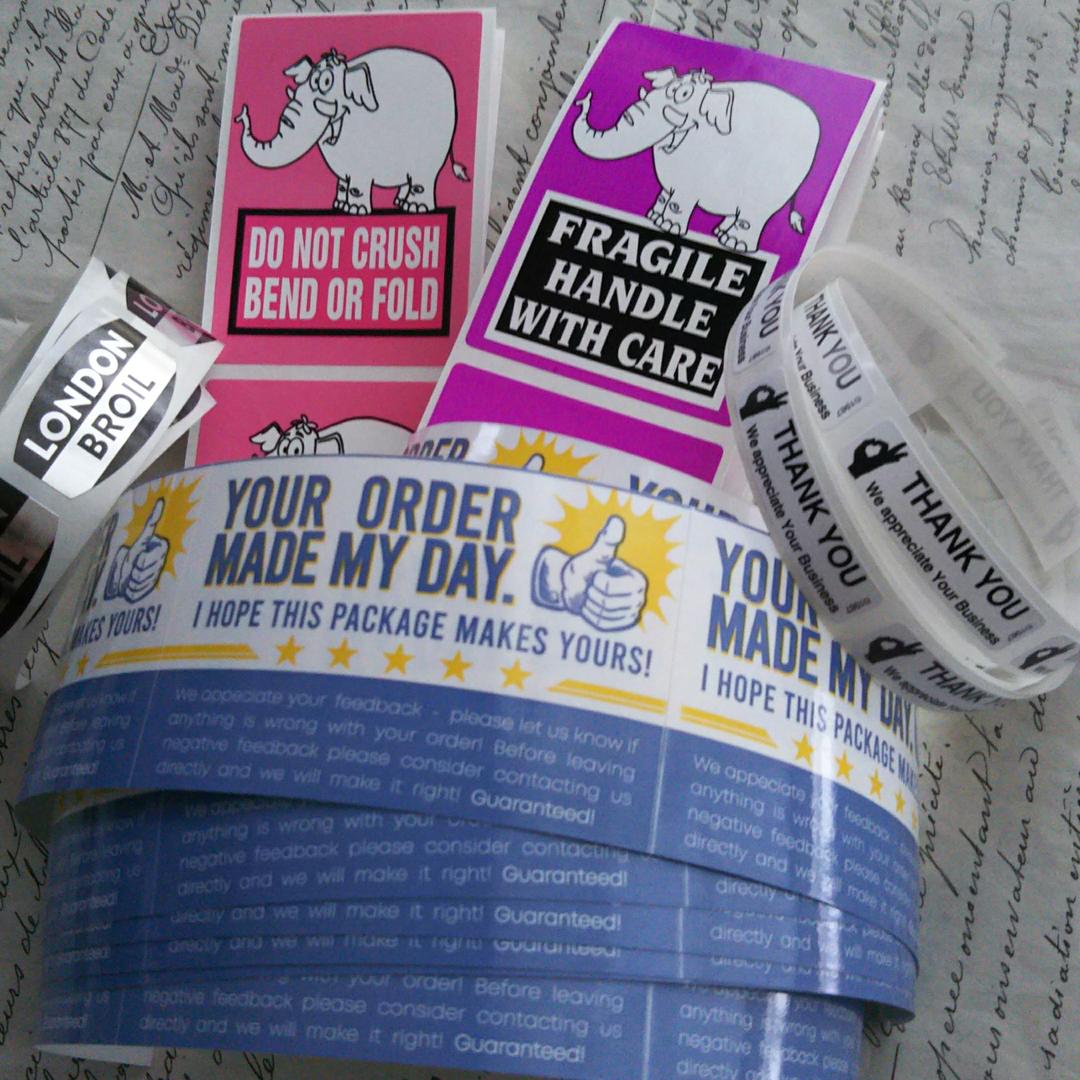 海外 ラベル ロールシール 100枚