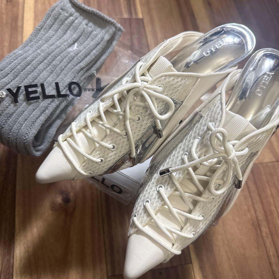 YELLOW スニーカーヒール 靴下セット