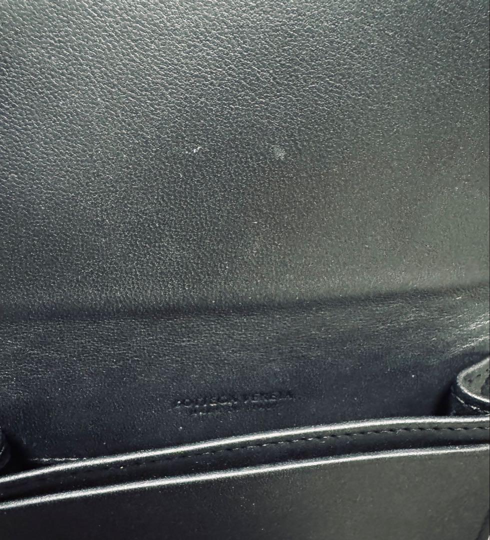 BOTTEGA VENETA イントレチャート カードケース 名刺入れ ブラック