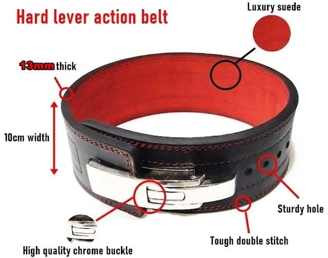 (M)OEMレバーアクションパワーベルト13mm極厚ハード仕上げ