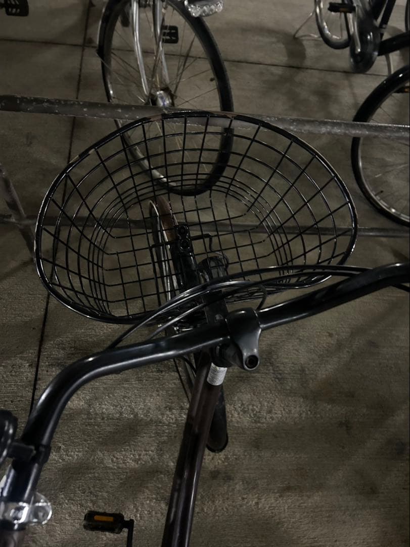 島根県 出雲市 おしゃれ 通学 シティサイクル 26インチ茶色　手渡し かご
