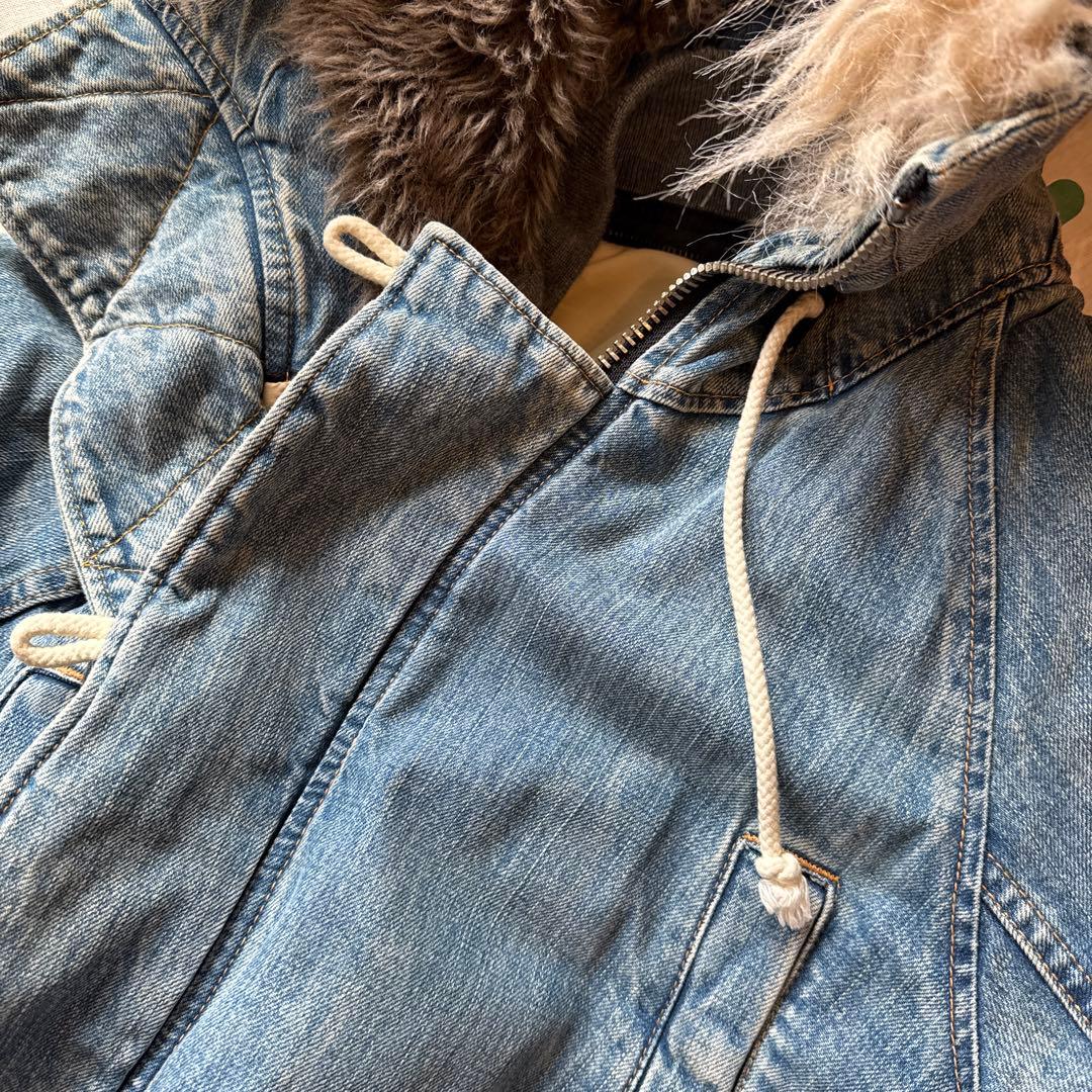 RNA デニムＮ３Ｂ　モッズコート　ライトインディゴブルー　デニムジャケット