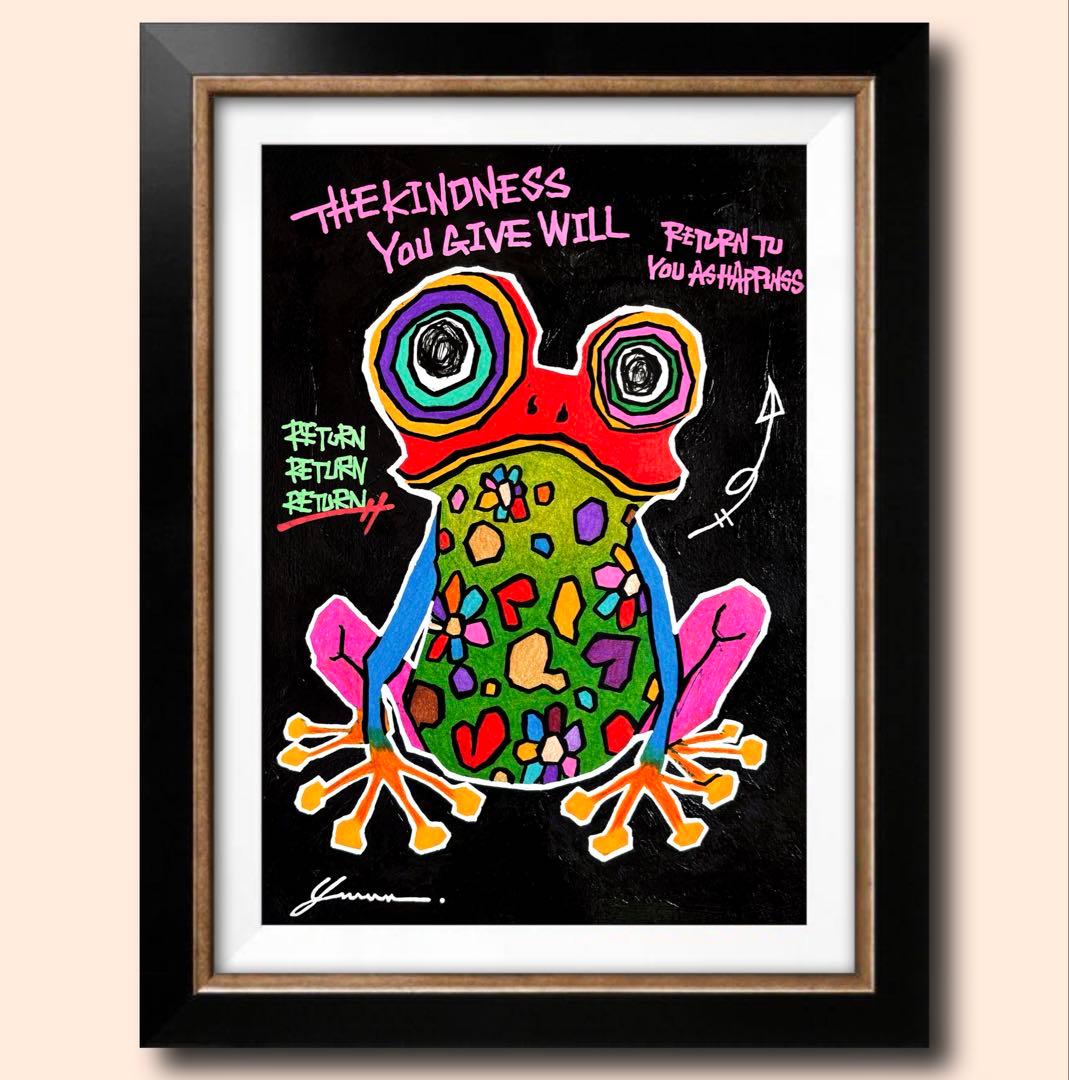 さ*ん様 「 循環が生む幸福の連鎖 」｜絵画 原画 抽象画 絵 動物画 ドローイ