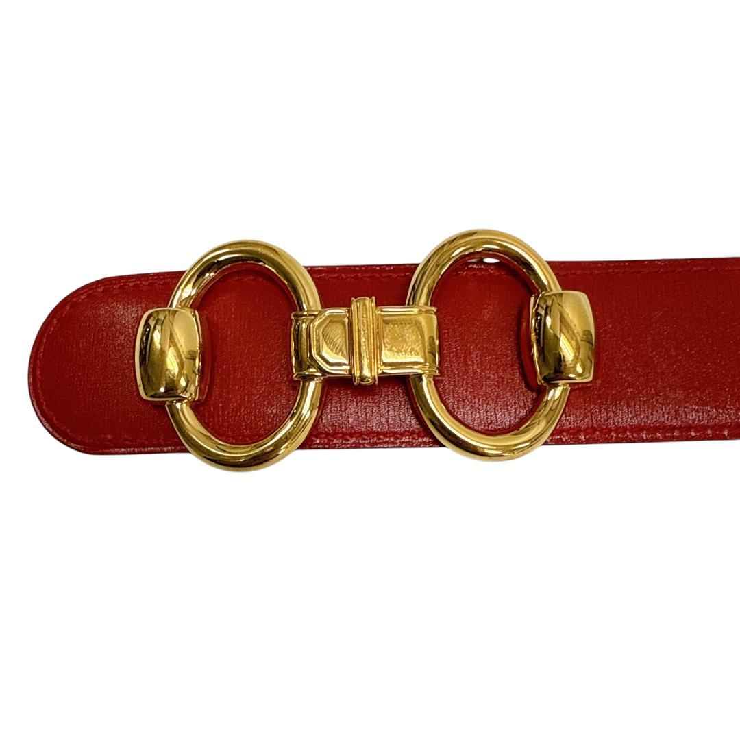 希少　HERMES エルメス ホースビット ベルト Z刻印 レザー レッド