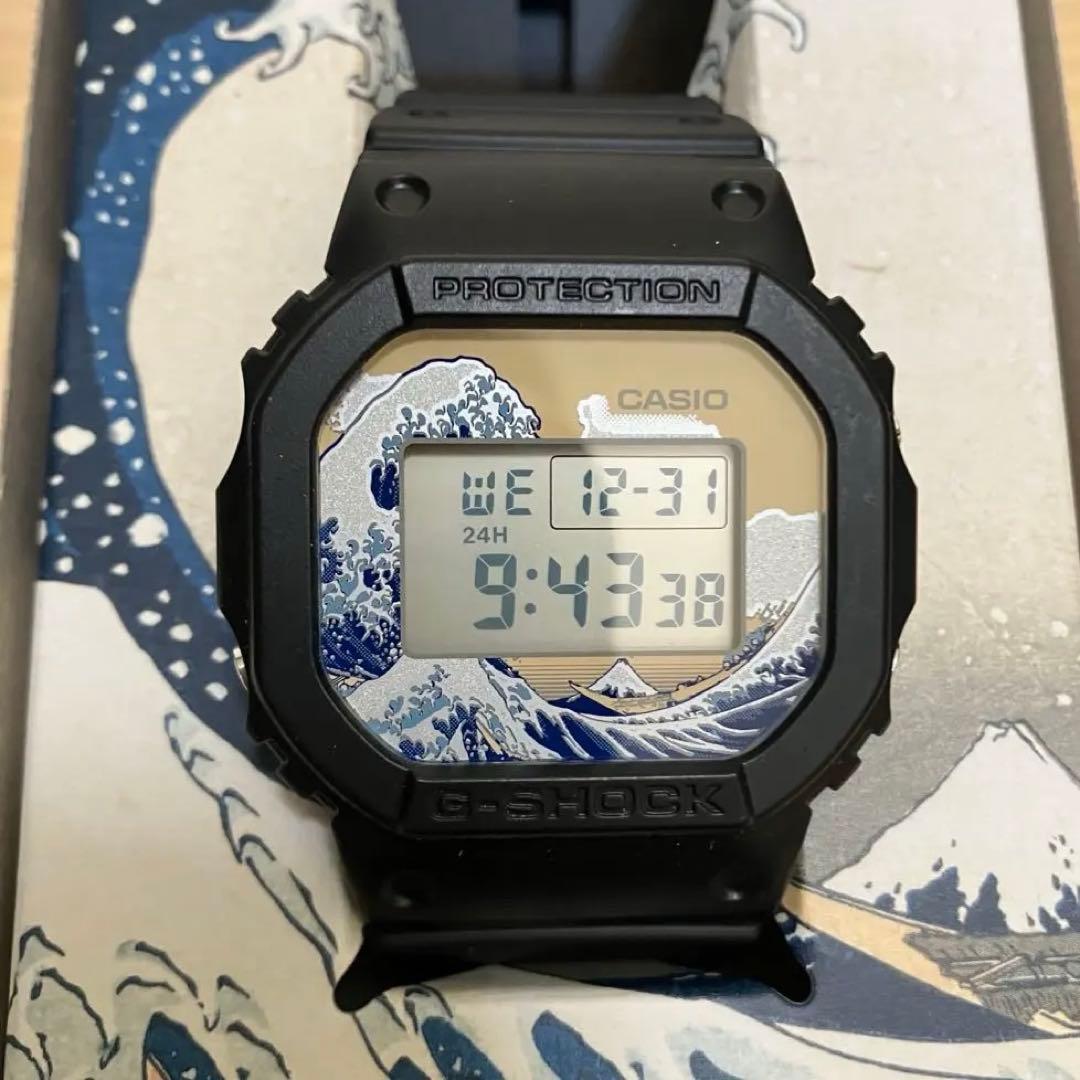ジ*ン様 gショック 葛飾北斎 DW-5600KHG24-1JR カシオ