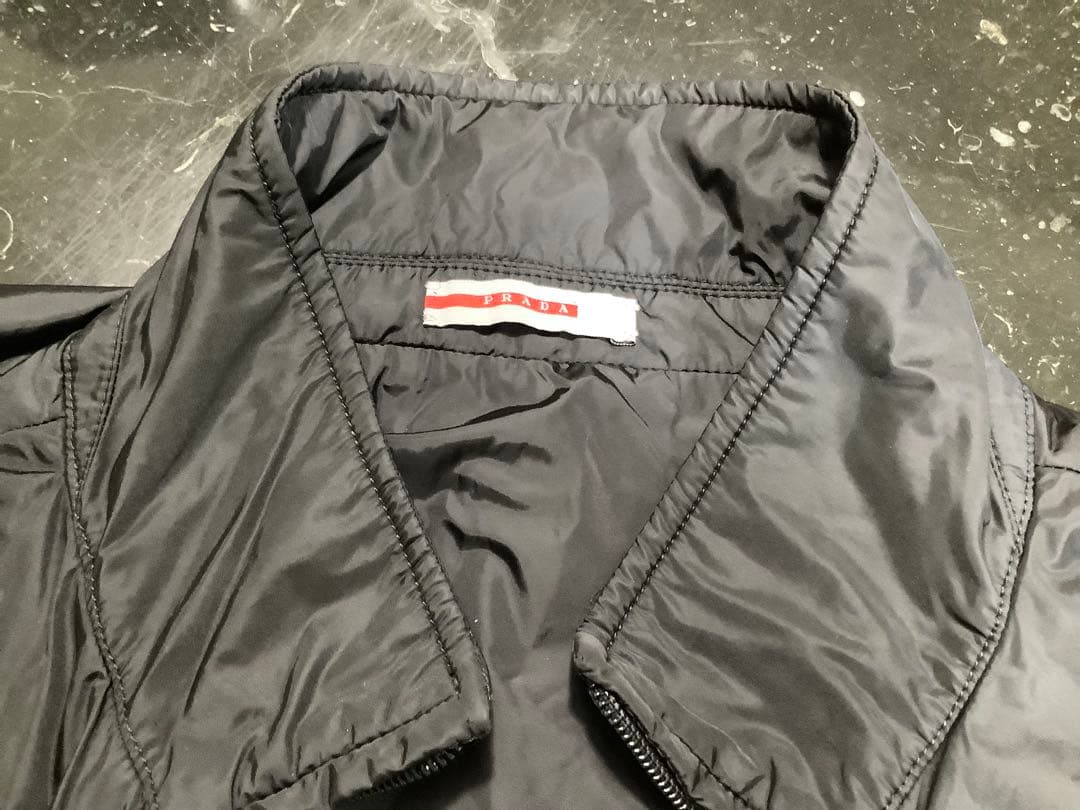 プラダメンズダウンベスト黒　L