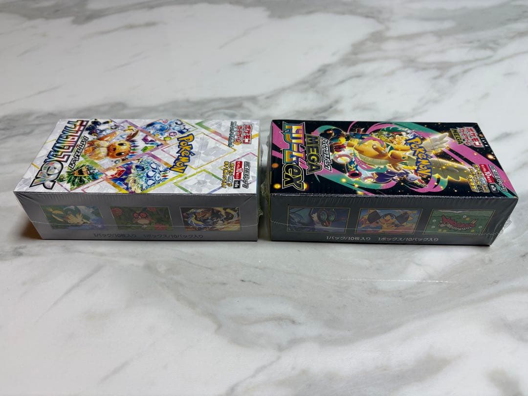 ポケモン MEGAドリームex & テラスタルフェスexシュリンク付き各1BOX