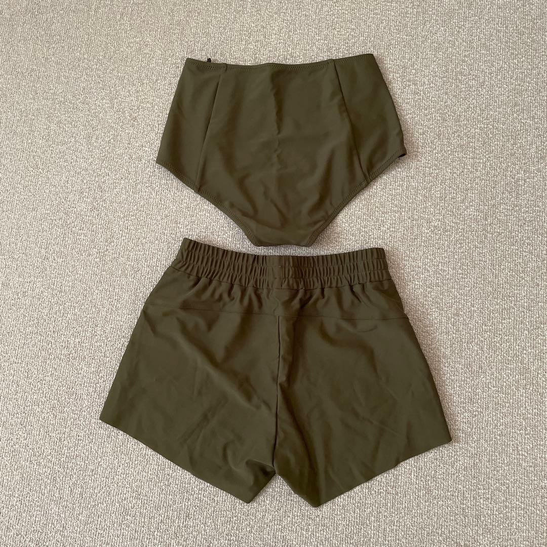 yori スイムウェア36 カーキ タグ付き新品 3点セット