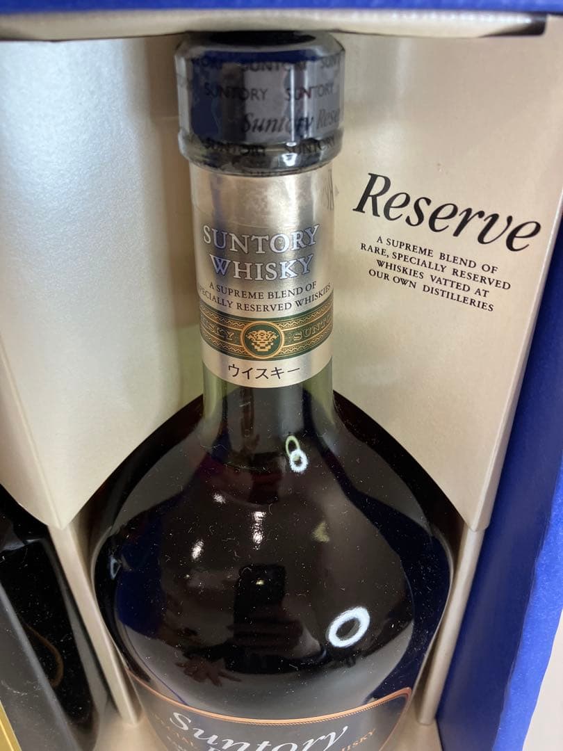 サントリー ウイスキー ローヤル／リザーブ 2本セット 箱付き 【4362】