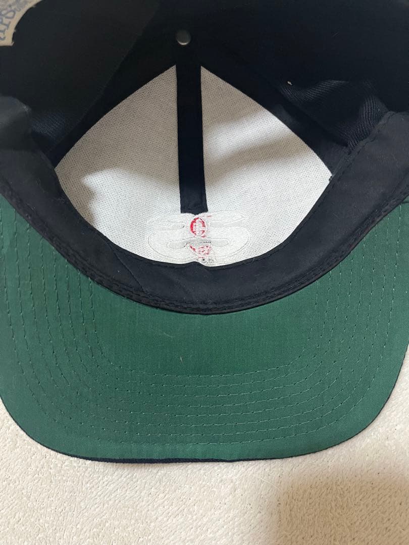 m*u様 old stussy リンクロゴキャップ　USA製 ®️有　紙タグ　ネ