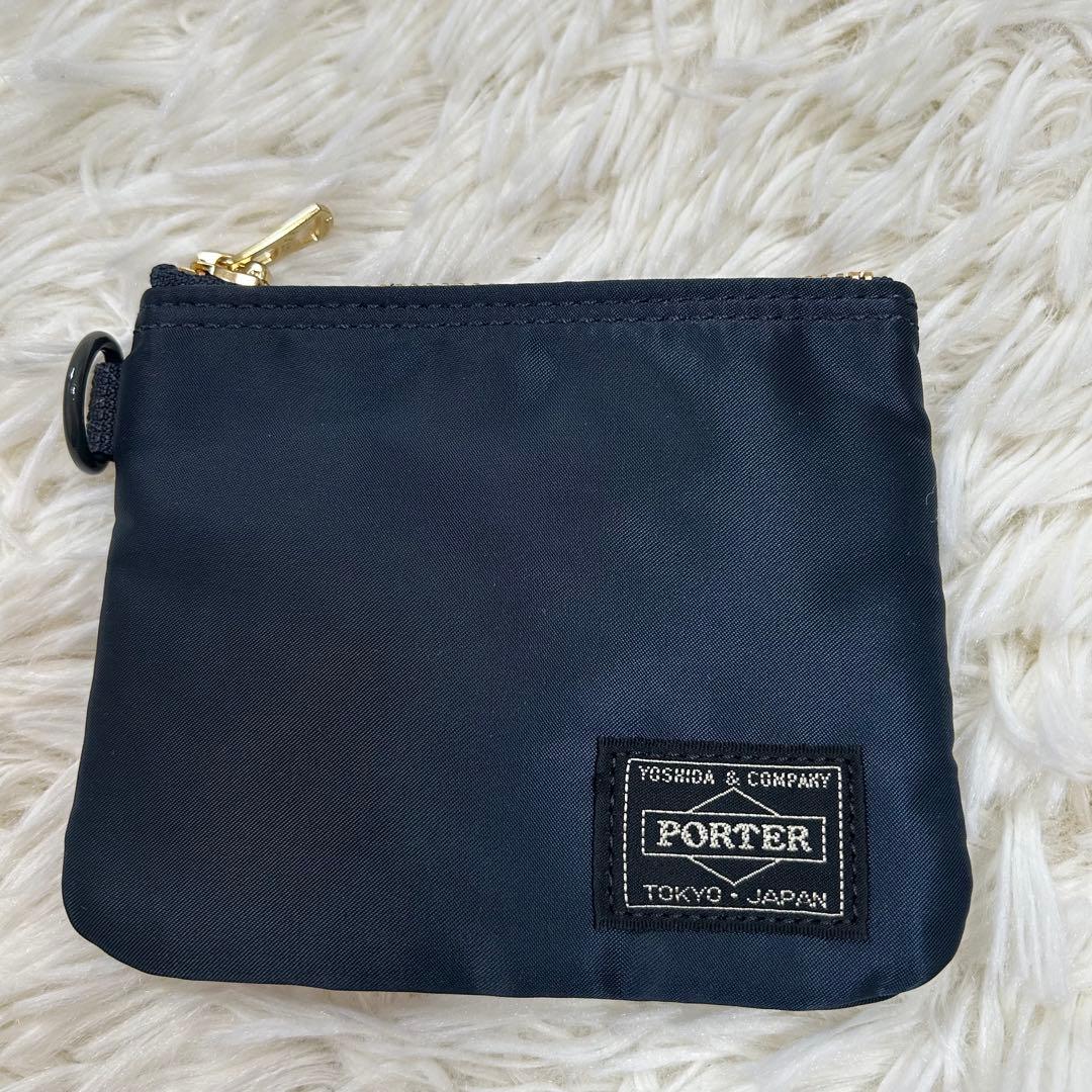極美品♪PORTER ポーター オフィサーキット アイアンブルー ポーチ