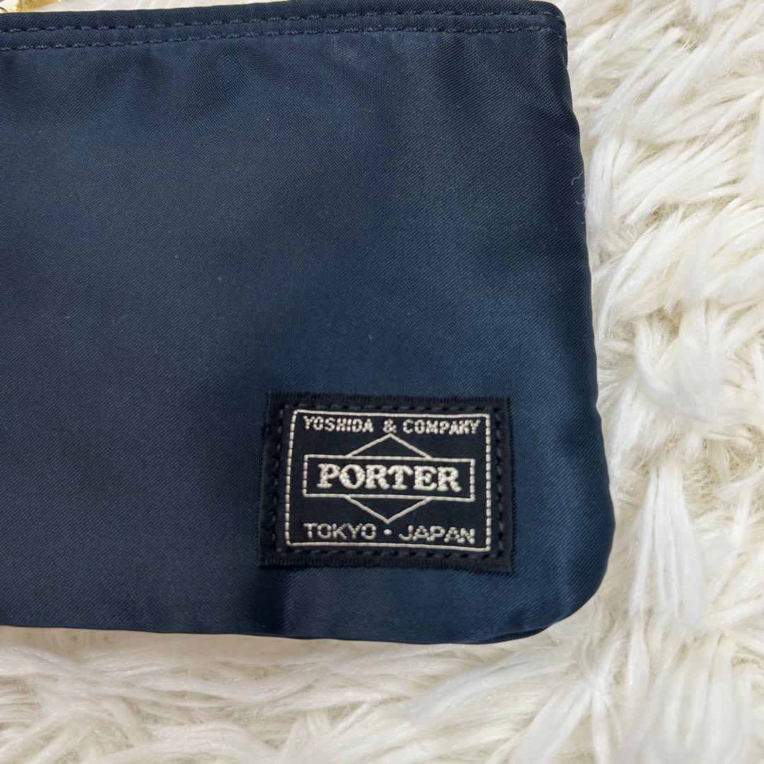 極美品♪PORTER ポーター オフィサーキット アイアンブルー ポーチ