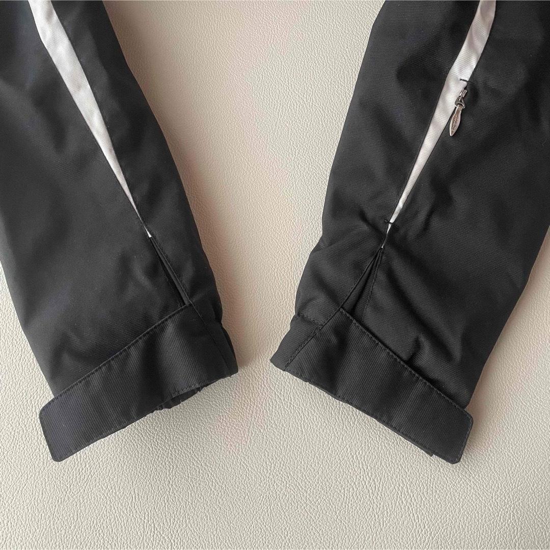 5488【美品】デサント スキーウェア 上下セット ビブパンツ 中綿入り 白 黒