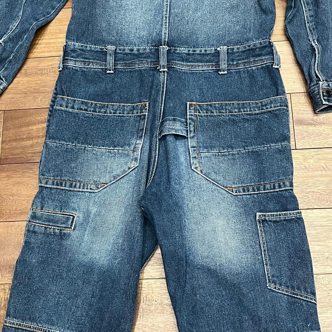 AVIREXアヴィレックス　デニムつなぎ　ツナギ　オールインワン　サイズM