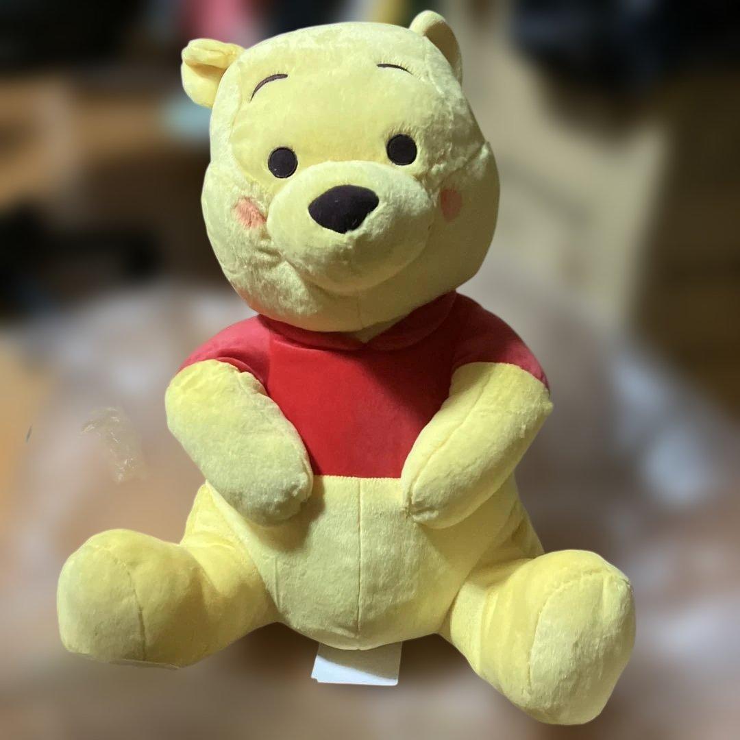 くまのプーさん　赤いほっぺ　グランデぬいぐるみ　ゆったりVer.