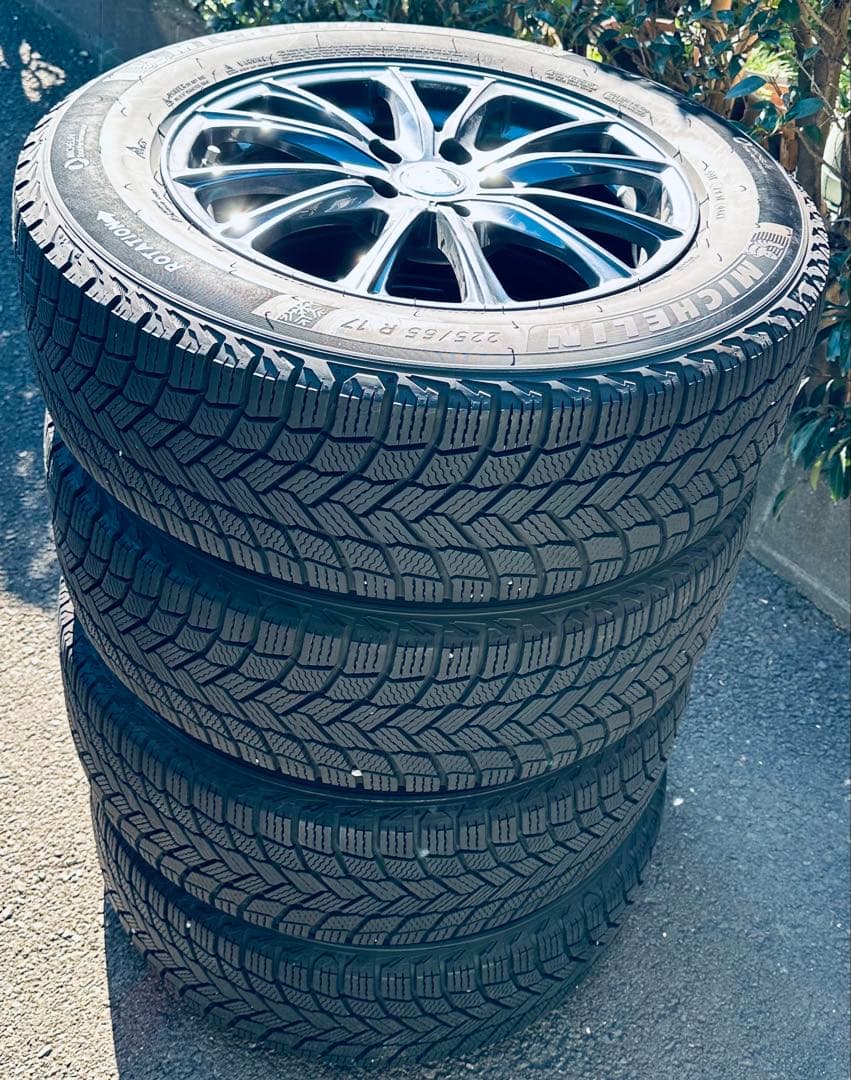 ミシュラン 225/65R17 冬用タイヤセット スタッドレスタイヤ4本