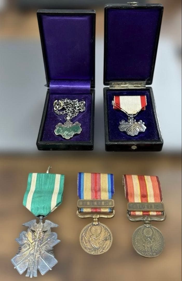 大日本帝国旧日本軍　勲章　5個セット