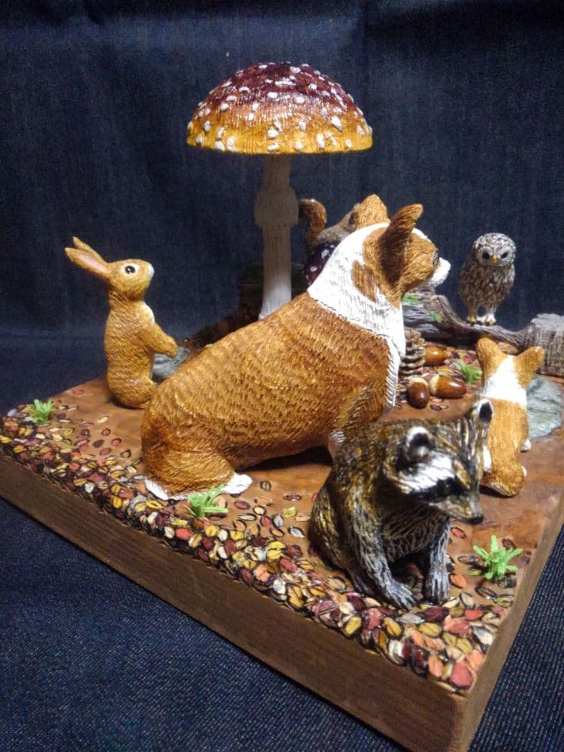 コーギーと森の仲間達