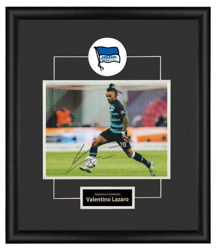 直筆サイン入り写真 ヴァレンティーノ・ラザロ インテルナツィオナーレ・ミラノ