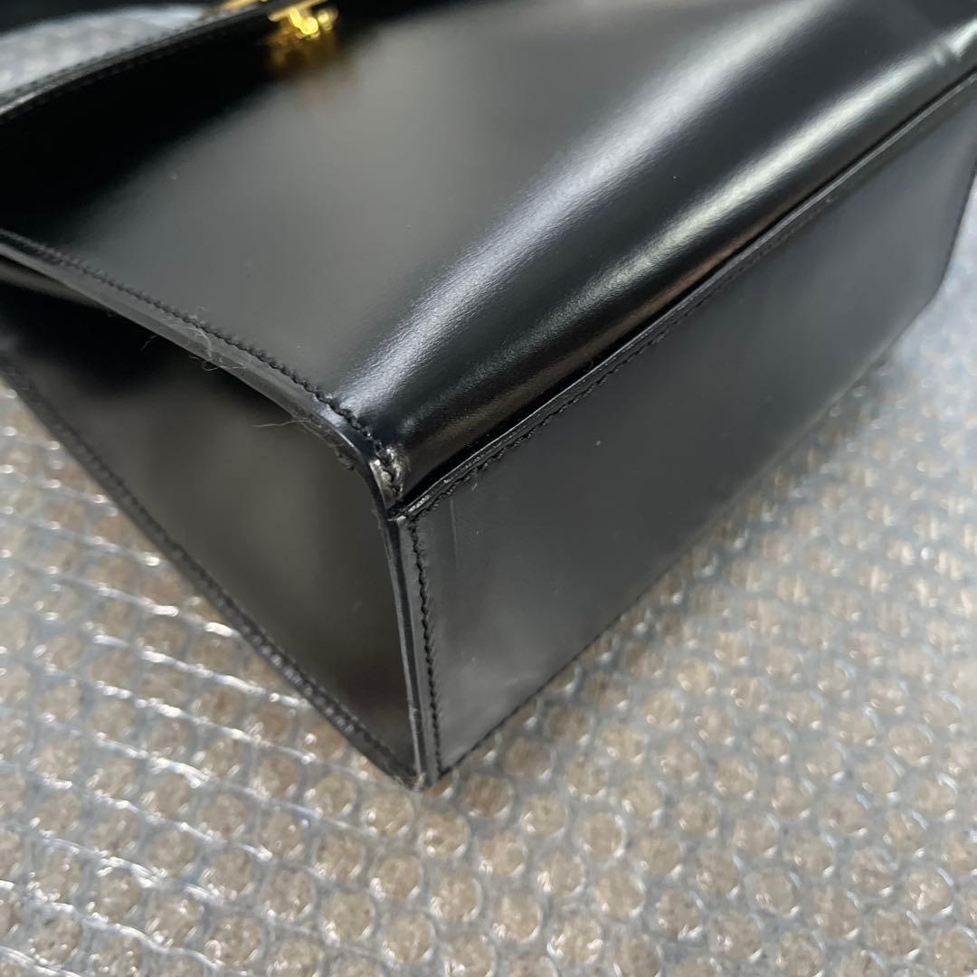 ⭐*️様 美品 CELINE ブラックレザー ハンドバッグ　現状品