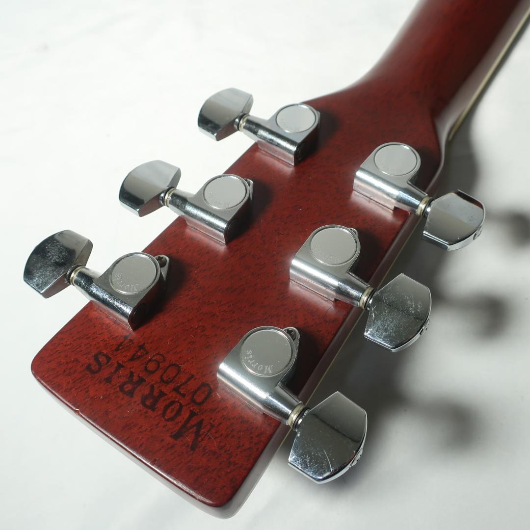 縦ロゴ Morris W-40 エレアコ仕様 ギター ハードケース付 弦交換済