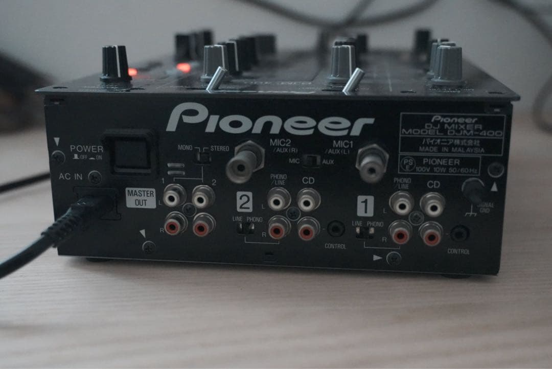 Pioneer DJM-400 2チャンネルDJミキサー