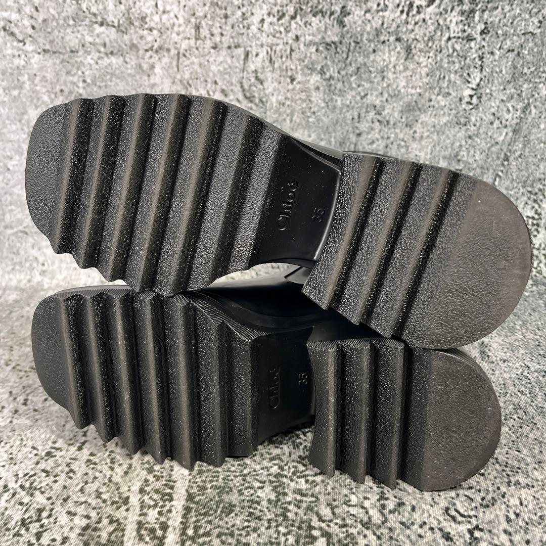 Chloé ブラックラバーブーツ レインブーツ