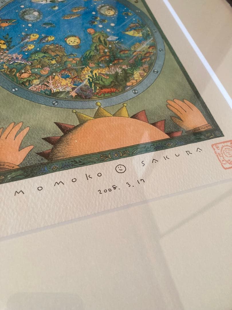 貴重　さくらももこ 複製原画　サイン入り