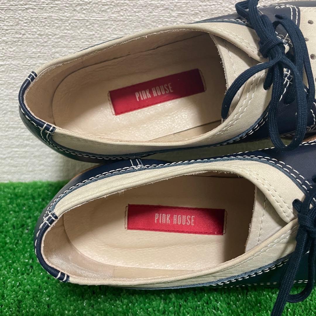 極美品　PINK HOUSE レザー　パンチング　革靴　大きいサイズ