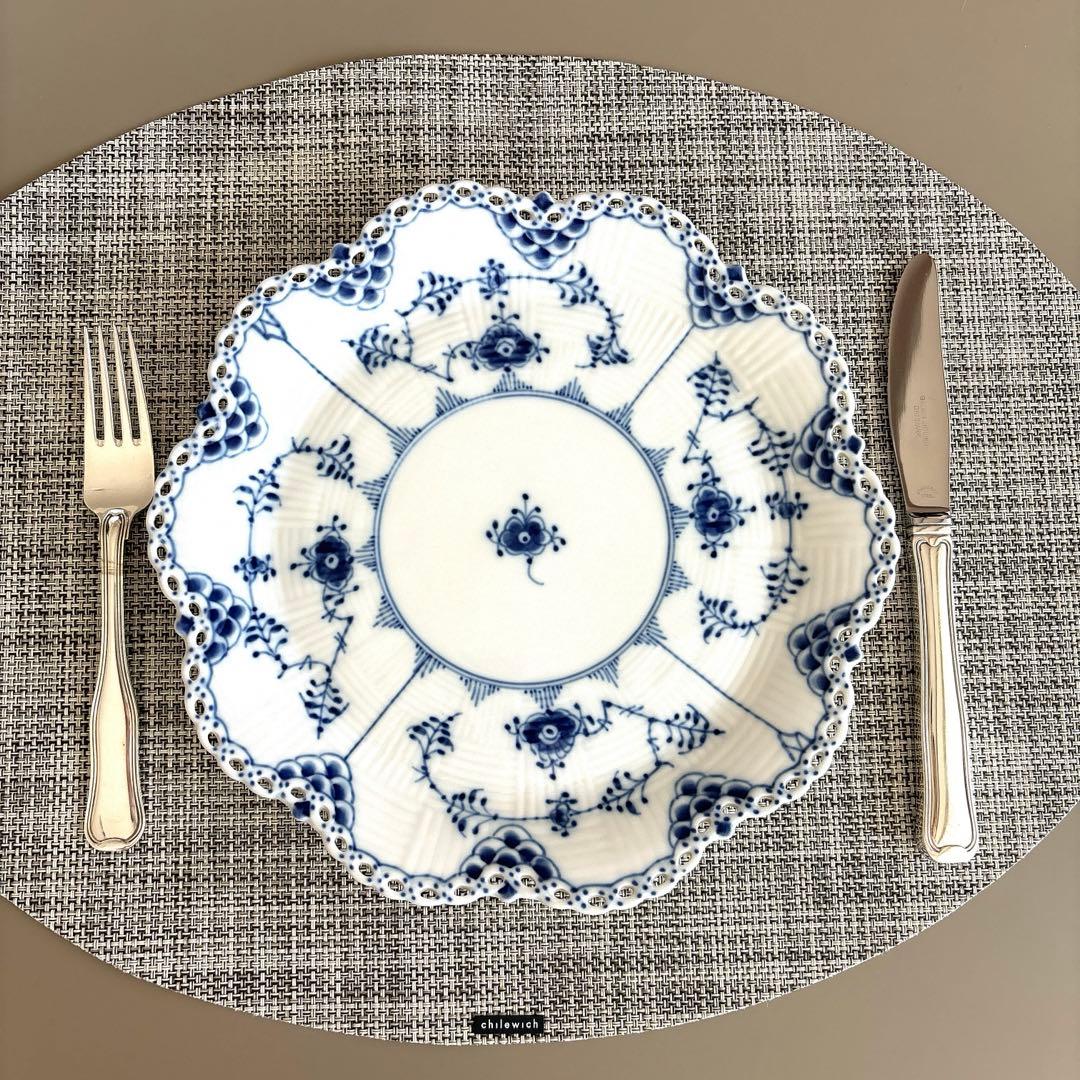 美品ジョージジェンセン★オールドデニッシュ★ディナーナイフ&フォーク★各5本