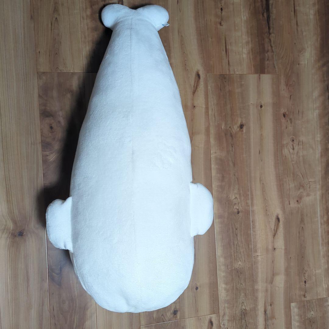 しろたん　ぬいぐるみ　抱きまくら　約100cm　グレー