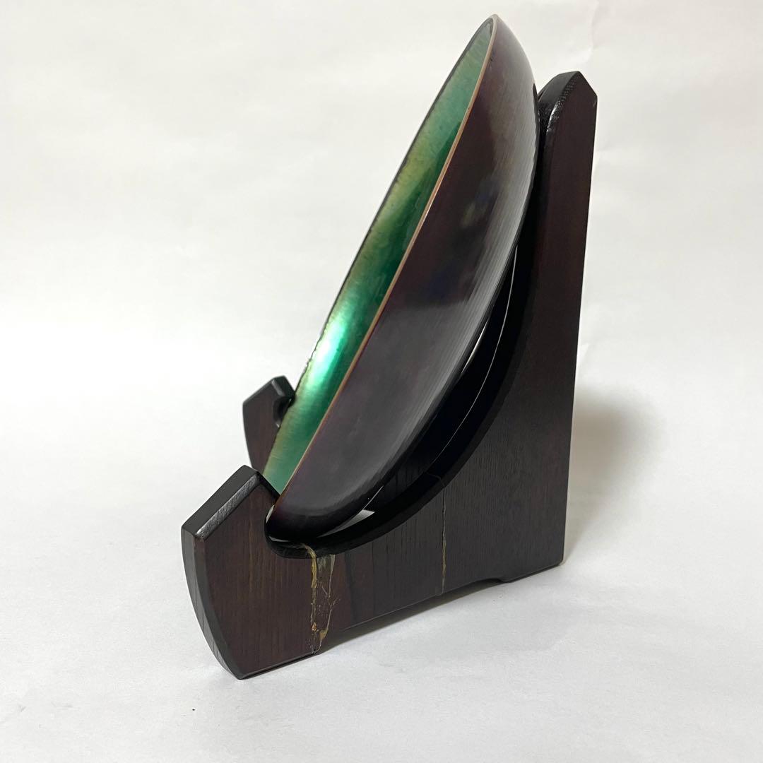 ノルウェー 銅製 エナメル絵皿　Bjornstad ビョーンスタッド