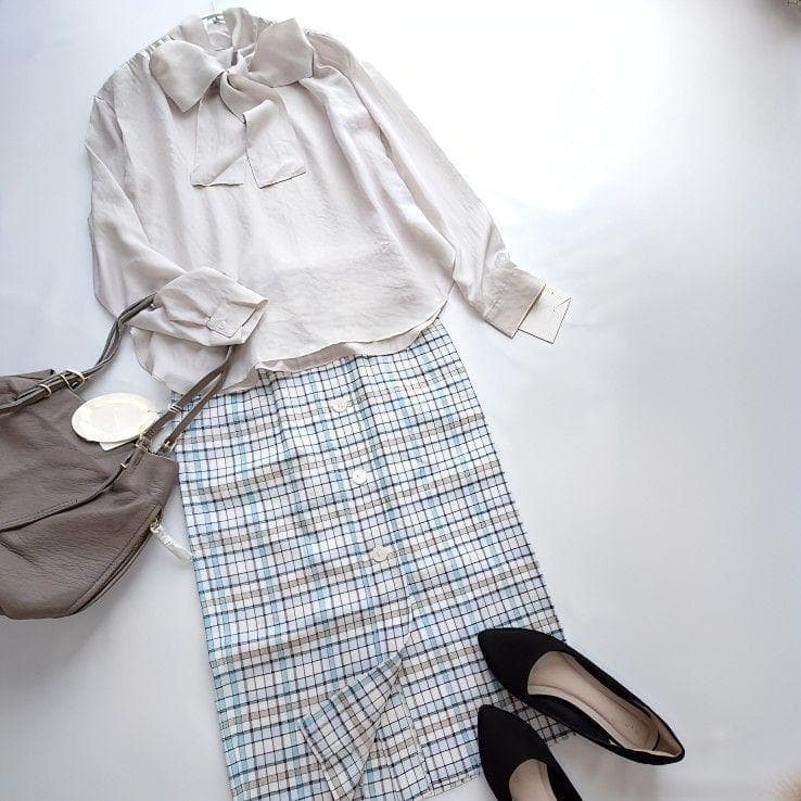 ☘️新品 ヴェルメイユパーイエナ ボウタイブラウス リボン 長袖 グレージュ F