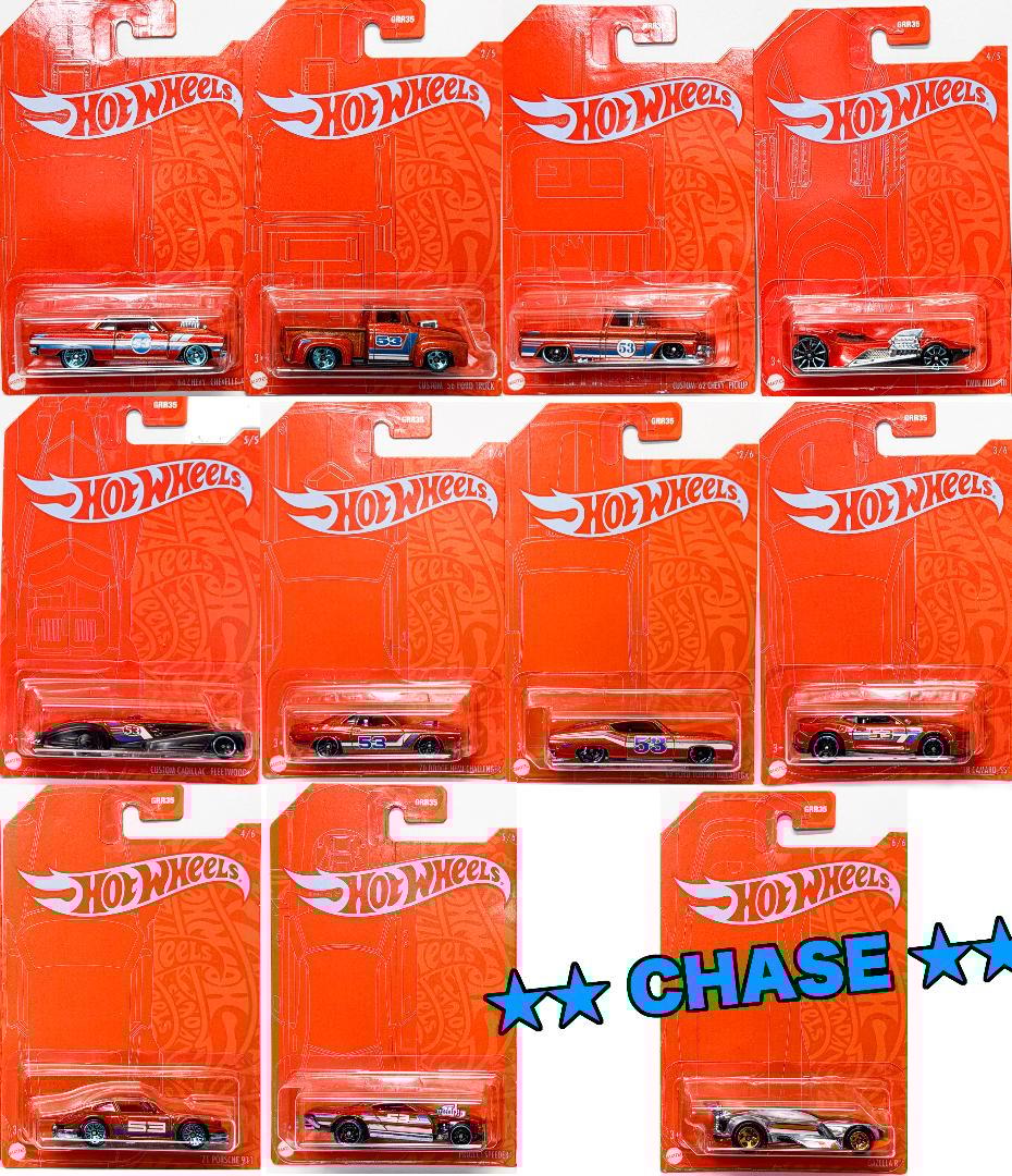 ホットウィール ★ ORANGE & BLUE ★ 53 アニバーサリー★11台