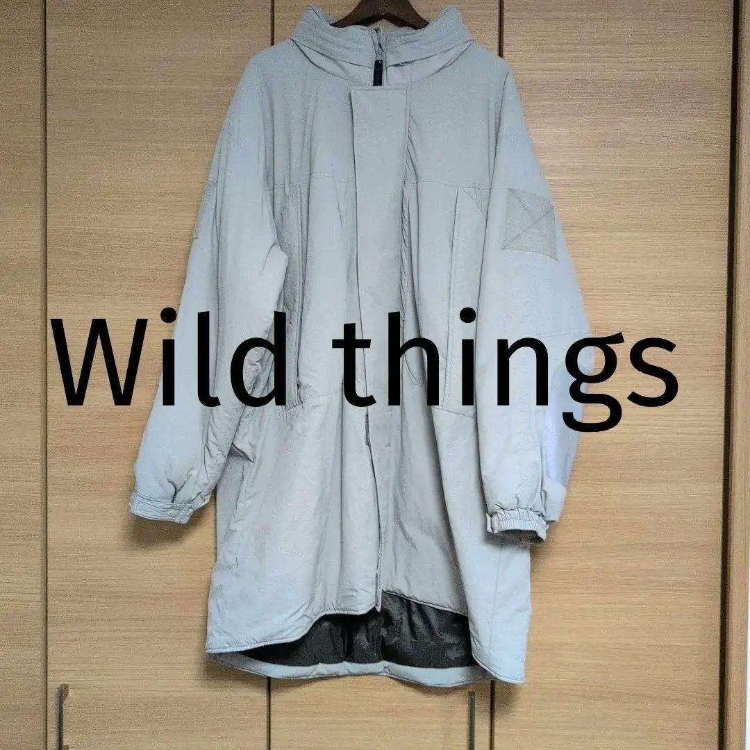美品　ワイルドシングス　モンスターパーカー　ライトグレー　XL
