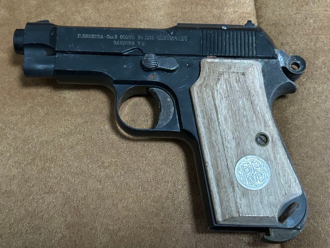 ベレッタ M1934 モデルガン WA刻印入り 木目グリップ マガジン欠品