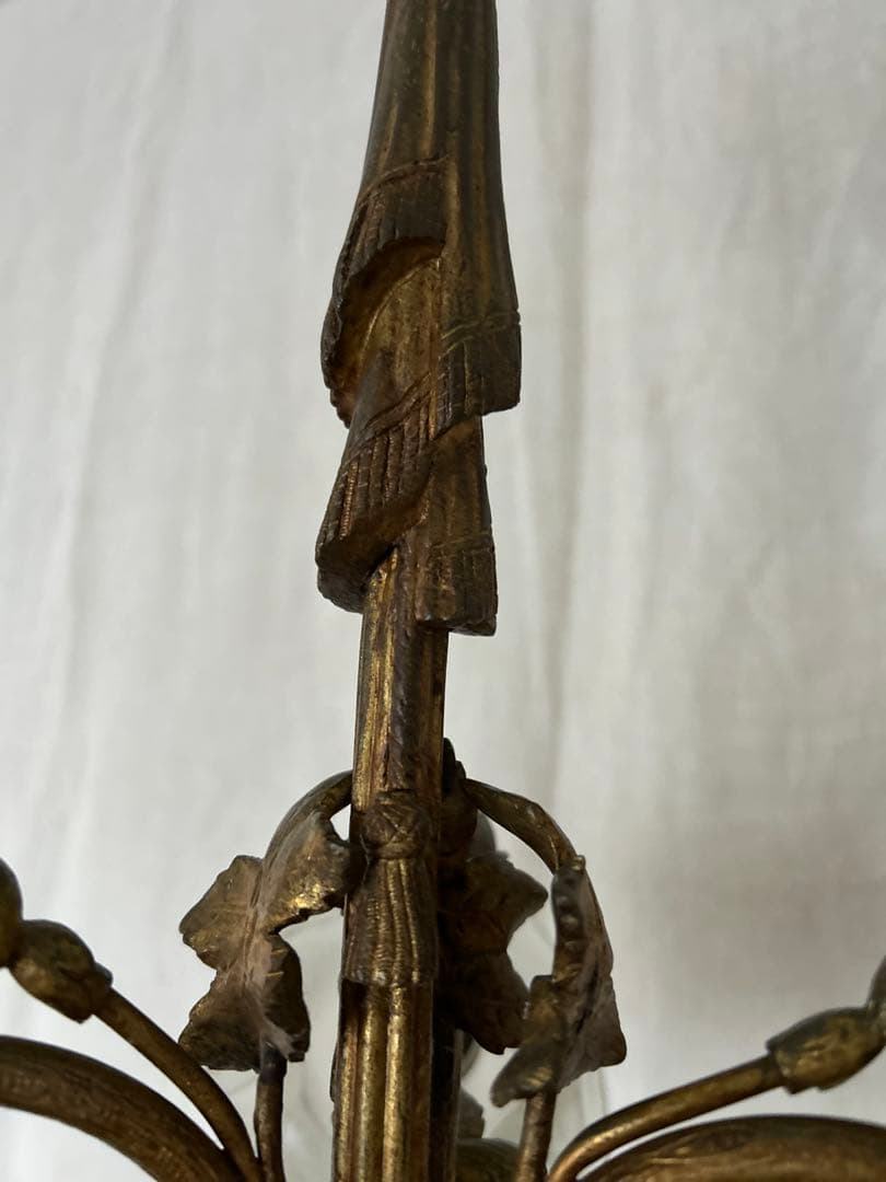 フランスアンティーク ローズリボンランプ