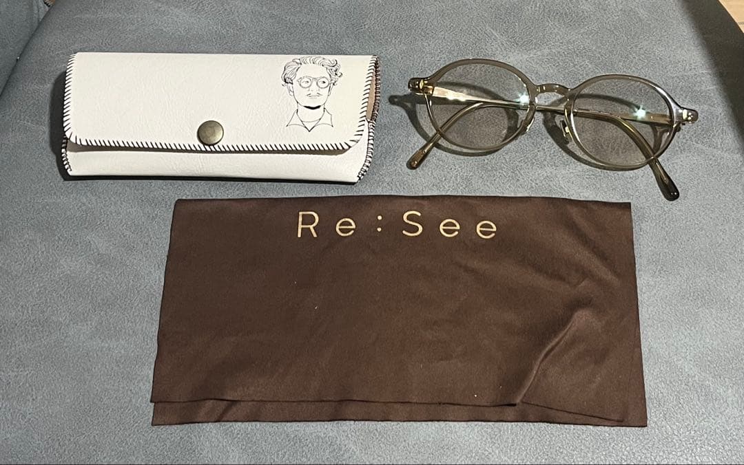 note！！　Re:see ライトブラウン サングラス