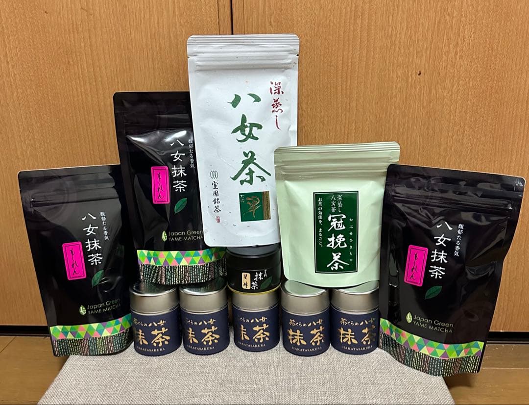八女抹茶セット【新品】 星野製茶園 八女抹茶 もくれん