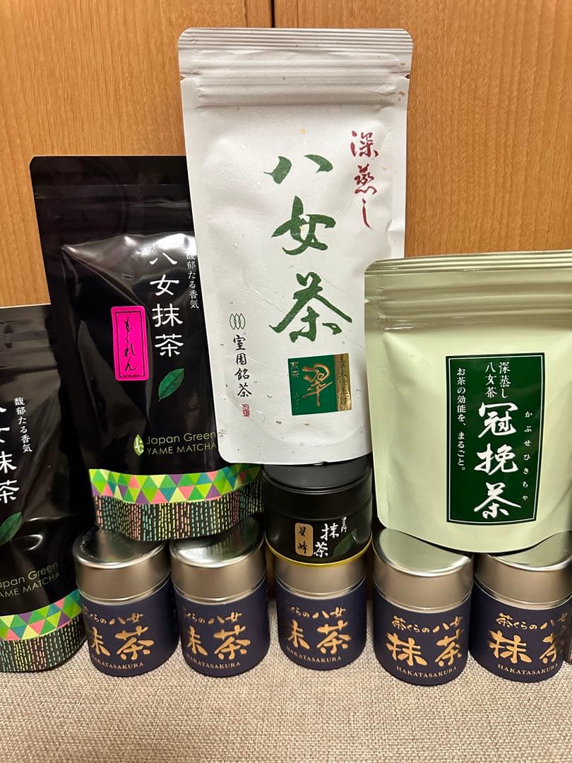 八女抹茶セット【新品】 星野製茶園 八女抹茶 もくれん